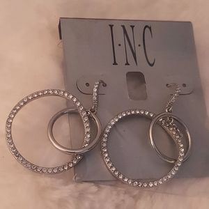 NWT INC Drop Hoop Earrings